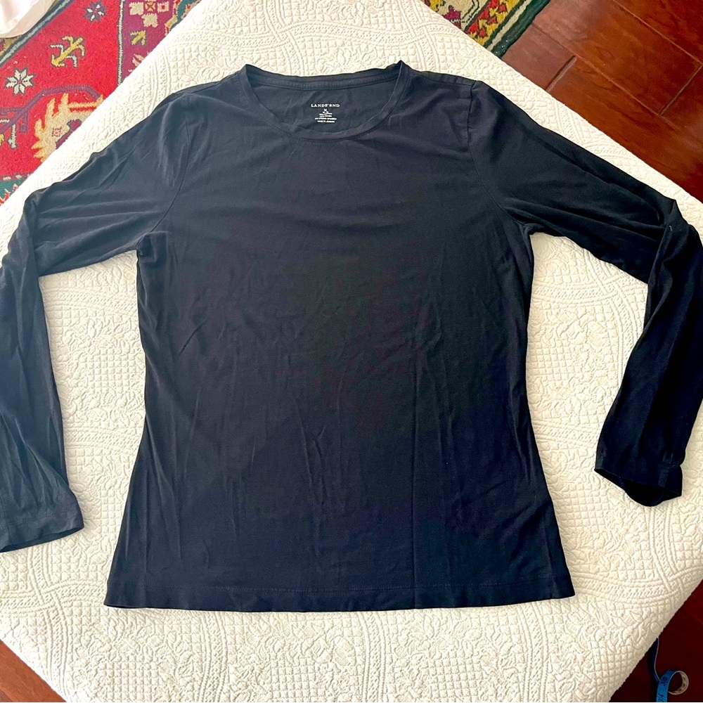 Long Sleeve Crew Neck Knit Tshirt